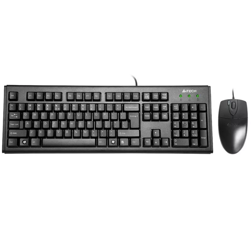 A4Tech Km-72620D - Keyboard-and-Mouse-Set - USB - US - Black