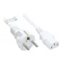 Good Connections grounded plug to C13 White 1,8m