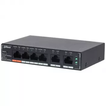 Dahua Technology SG4006P network switch Managed L2 Gigabit Ethernet (10/100/1000) Power over Ethernet (PoE) Black