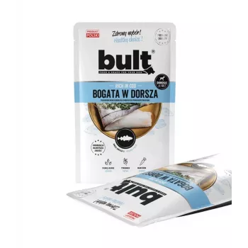 Wet dog food BULT Rich in cod 100 g pouch, adult dogs, fish flavor, soy- and gluten-free