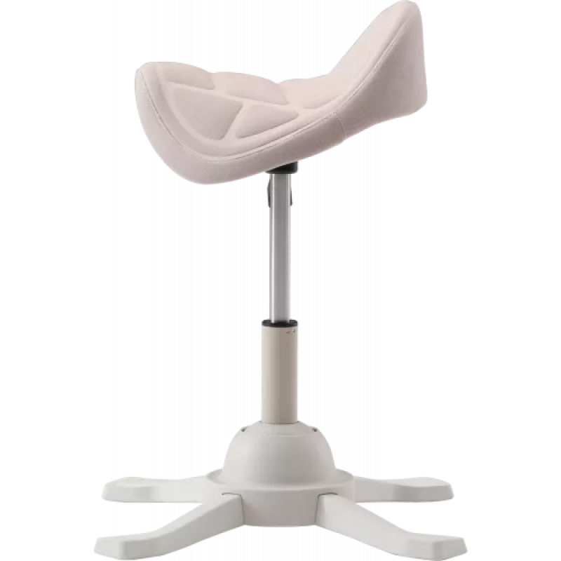 Up Up Toronto ergonomic balance stool White, Ivory fabric, longer gas lift