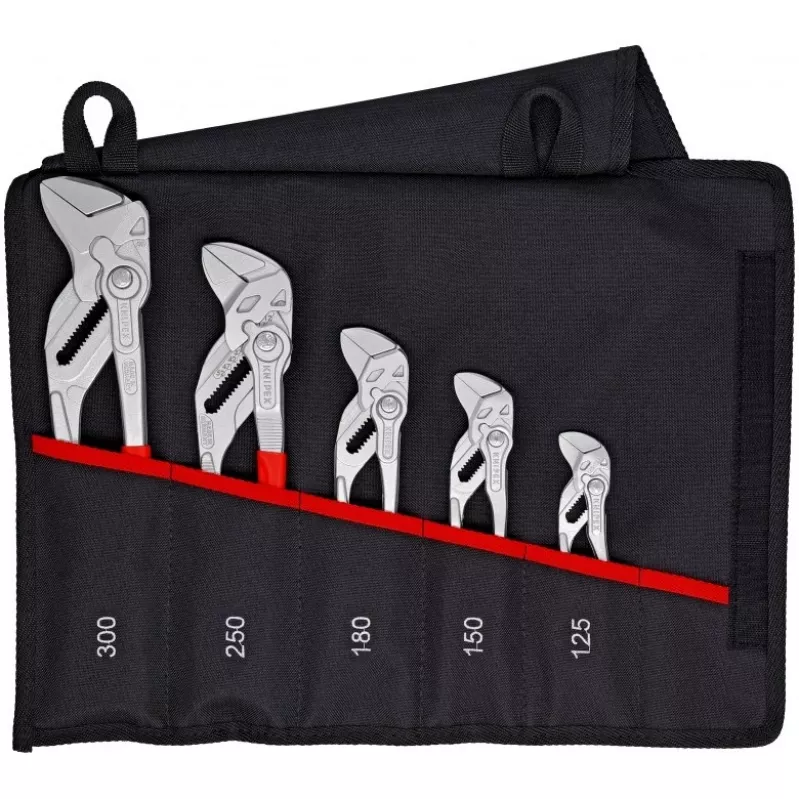 KNIPEX set of 5 pliers-wrenches 125/150/180/250/300mm