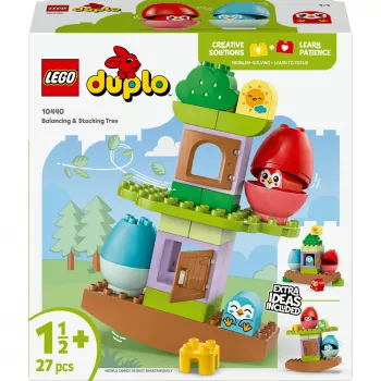 Building toy LEGO DUPLO Balancing and Stacking Tree 10440 — 27 pieces, for ages 1.5+, large colorful blocks