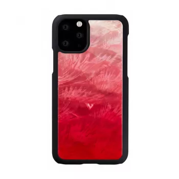 Smartphone case iKins for iPhone 11 Pro — pink lake and black dual-color protective cover