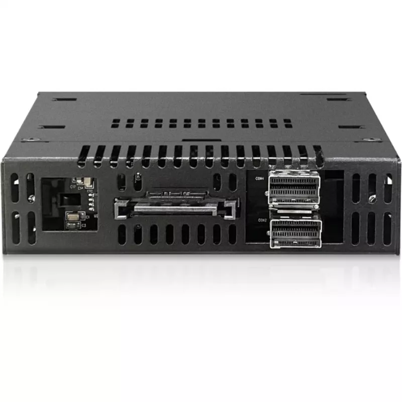 ICY DOCK - ToughArmor - MB834MK-B V2 - 2x M.2 NVMe to 1x 3.5 bay mobile rack metal keylock SlimSAS 4i black