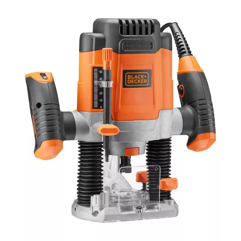 Router/Trimmer Black & Decker KW1200EKA-QS — compact router with adjustable depth settings, ergonomic design