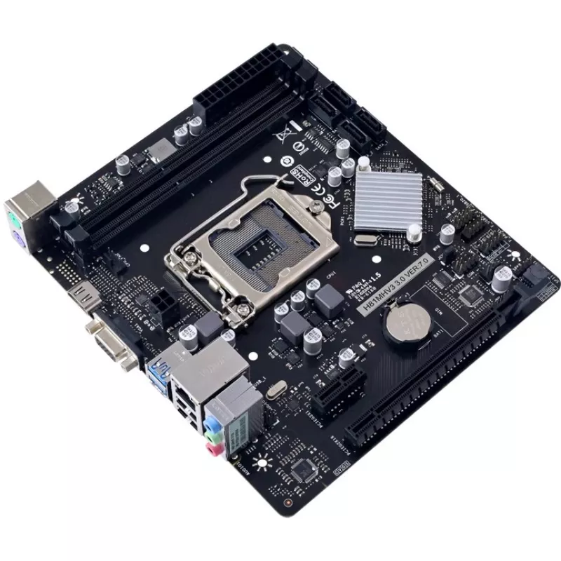 Motherboard BIOSTAR H81MHV3 3.0 — Micro ATX, LGA 1150, Intel H81, 2x DDR3 DIMM (max 16GB), SATA II/III, Gigabit LAN, HDMI, VGA