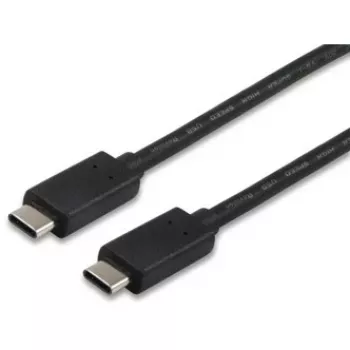 Equip USB 2.0 Type C Cable, 1m, 1 m, USB C, USB C, USB 2.0, Male/Male, Black
