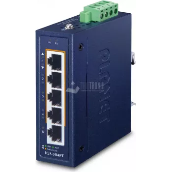 Unmanaged Switch PLANET IGS-504PT 10/100/1000T PoE 5 Ports