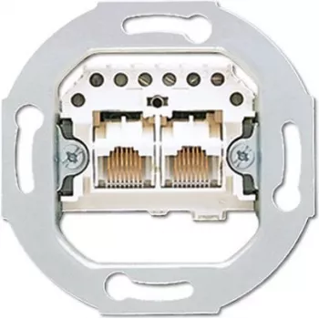 JUNG UAE 2X8 UPO 2 x RJ-45 Grey Socket Outlet (UAE2X8UPO)