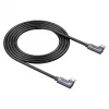 USB-C cable Unitek C14147ABK01-1M, 1 m, 90° angled connectors, USB PD 3.0 100W, data 480 Mbps, black