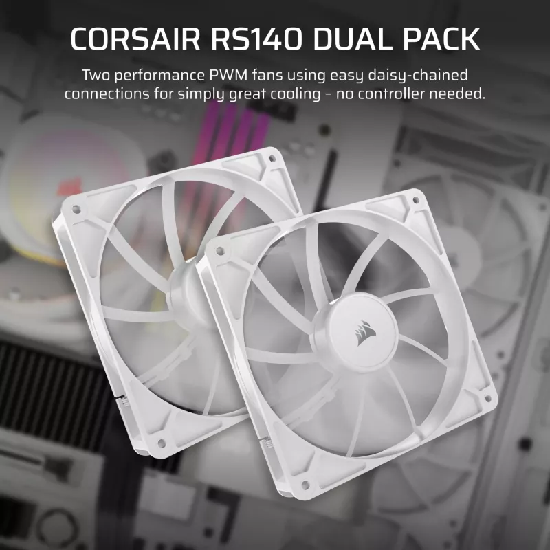 Fan Corsair RS140 14 cm White 330-1700 RPM