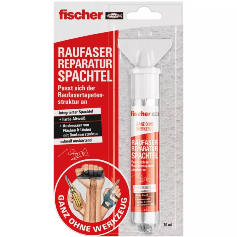 Repair putty FISCHER GOW 70 ml – repair compound for filling, sealing and surface restoration