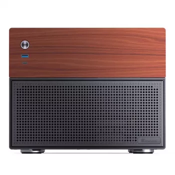 Jonsbo N4 Microtower Casing Black Durable Steel Compact PC Enclosure