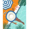 Paint-by-number kit Ravensburger CreArt – Pool Time (painting kit, model 25523)