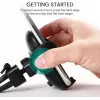 Phone holder Aukey HD-C48 adjustable 360° for smartphones and small tablets, clamp mount, rotatable arm