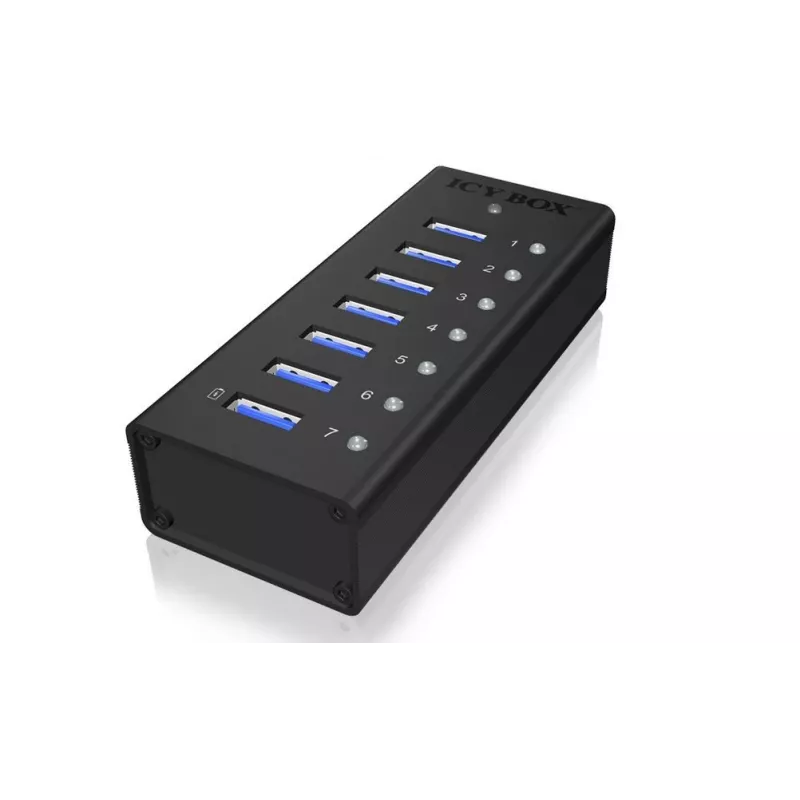 ICY BOX IB-AC618 USB 3.2 Gen 1 (3.1 Gen 1) Type-B 5000 Mbit/s Black