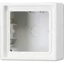 Outlet box JUNG LS 581 A WW, mounting box 81×81×47 mm, white