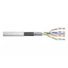 Network Cable Digitus CAT 6 SF/UTP twisted pair patch cord raw 305m Grey