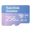 SanDisk Creator MicroSD Memory Card 256GB High Transfer Speeds up to 190 MB/s