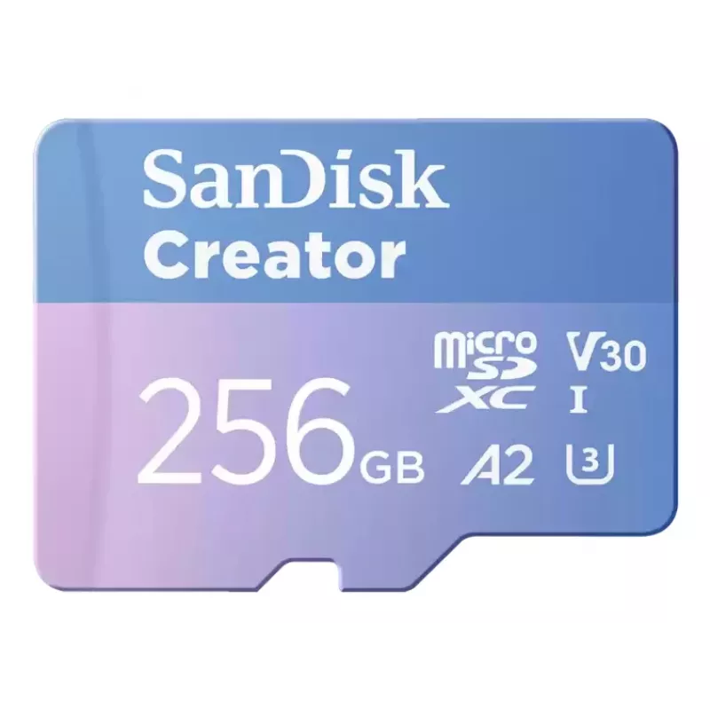SanDisk Creator MicroSD Memory Card 256GB High Transfer Speeds up to 190 MB/s