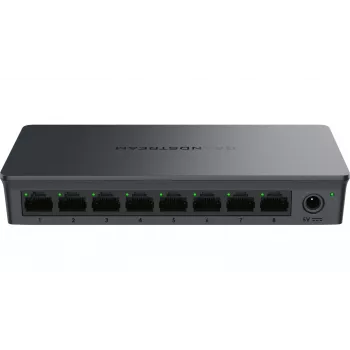 Unmanaged switch Grandstream GWN7701 — 8× Gigabit (10/100/1000), plastic housing, 16 Gbit/s switching, no PoE