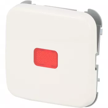 busch jaeger BJ Reflex SI rocker switch cover red dome alpinweiß model 2509-214