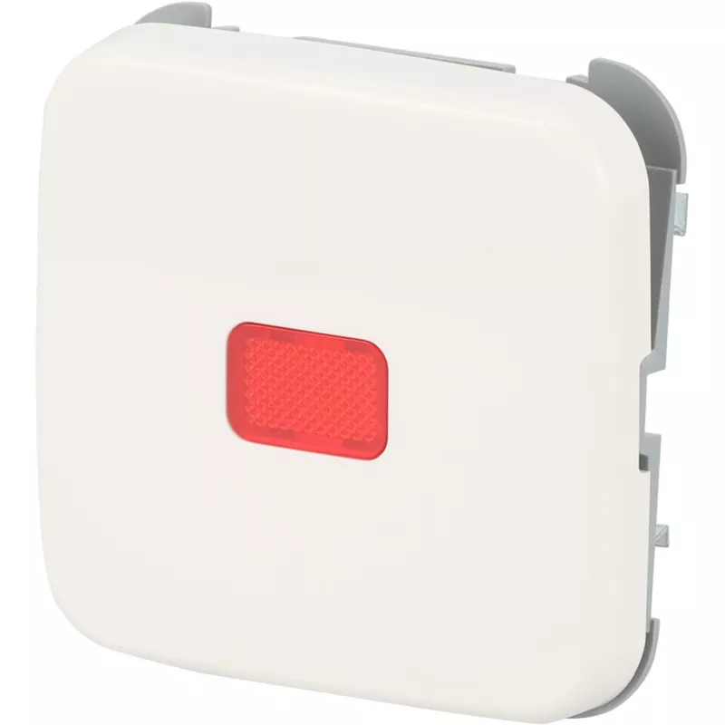 busch jaeger BJ Reflex SI rocker switch cover red dome alpinweiß model 2509-214