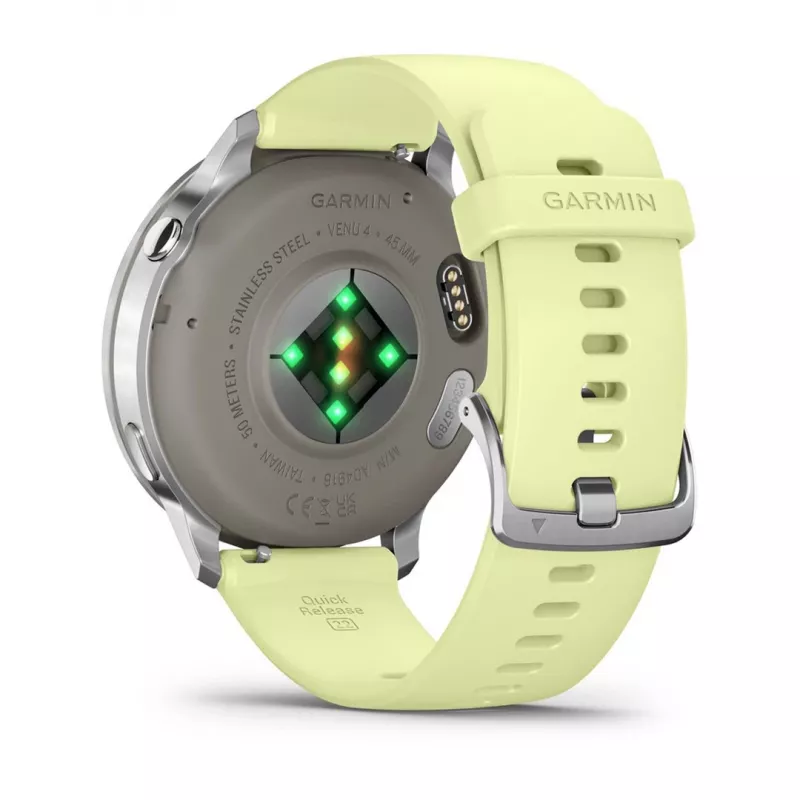 Garmin Venu 010-03014-02 smartwatch / sport watch 3.56 cm (1.4) AMOLED 45 mm Digital 454 x 454 pixels Touchscreen Silver Wi-Fi GPS (satellite)