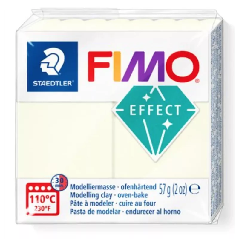 Modeling clay FIMO effect glow in the dark 8010-041 — glow-in-dark effect, soft polymer clay, 57 g
