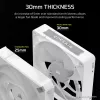 Fan Corsair iCUE LINK RX140 MAX RGB 14 cm White 2 pcs 300-1600 RPM