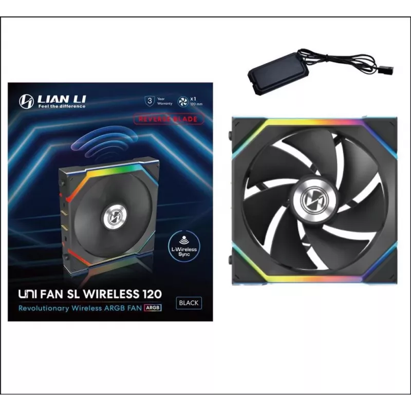 Fan Lian Li UNI FAN SL Wireless 120 12 cm Black 31 dB 64 cfm