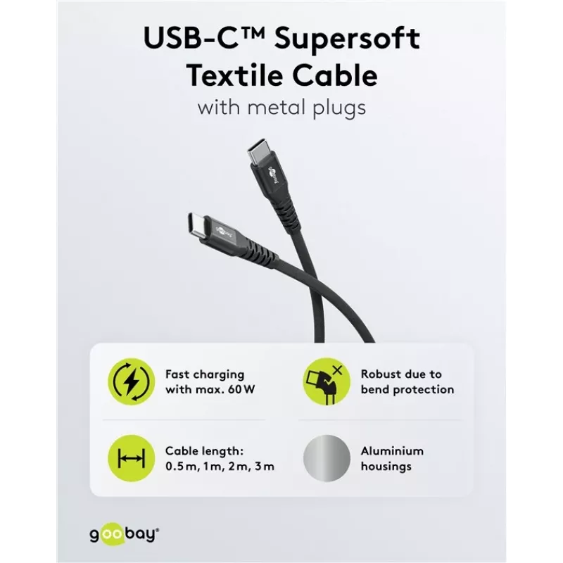 Goobay 73953 USB Cable Black