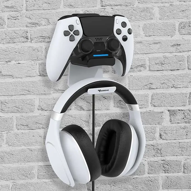 Charging Stand SUBSONIC SA5655 for PS5 Controller and Headset – Dual charger for DualSense and wireless headset