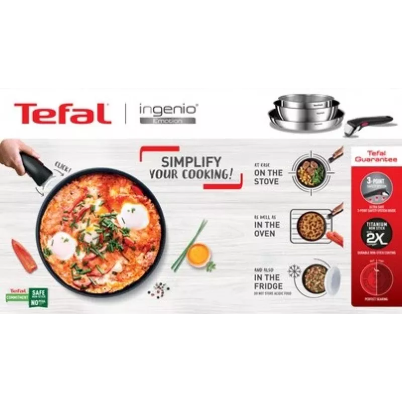 All-purpose pan Tefal Emotion L897S374 Stainless steel Round