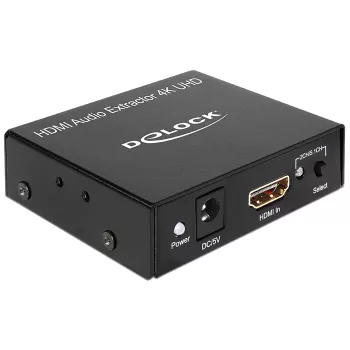 HDMI Stereo / 5.1 Channel Audio Extractor 4K, Adapter black