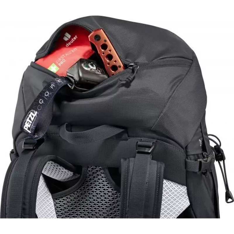 Backpack DEUTER Futura Pro 34 SL, women's hiking pack, 34 L, 1.56 kg, ventilation, hydration 3 L, helmet mount, internal steel frame