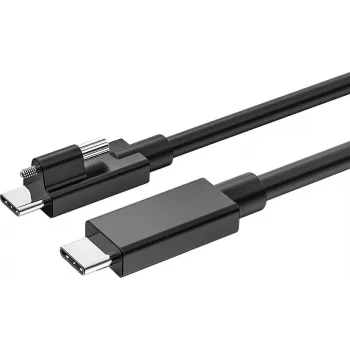 USB-C Cable Exsys EX-K1599V-1.5 — 1.5 m, USB-C to USB-C with knurled screw connector