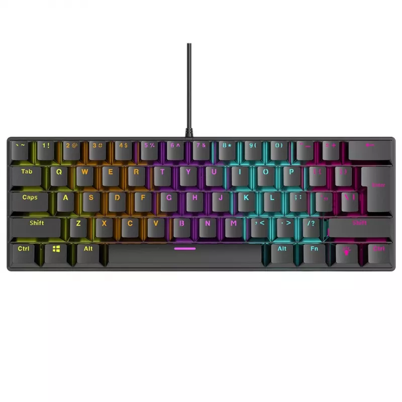 Mechanical keyboard RAMPAGE PLOWER K60 with Blue switches and RGB backlight
