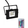 LED floodlight EUROLITE FL-10 SMD RGB IP65 10W, compact outdoor RGB spotlight