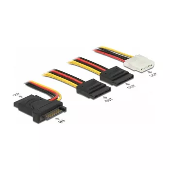 Internal power cable DeLOCK 60171 0.2 m SATA 15-pin Male