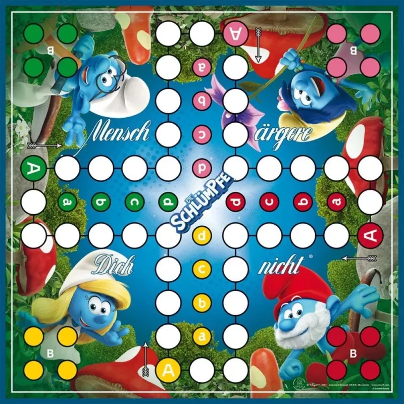 Schmidt Spiele The Smurfs Classic Ludo Board Game