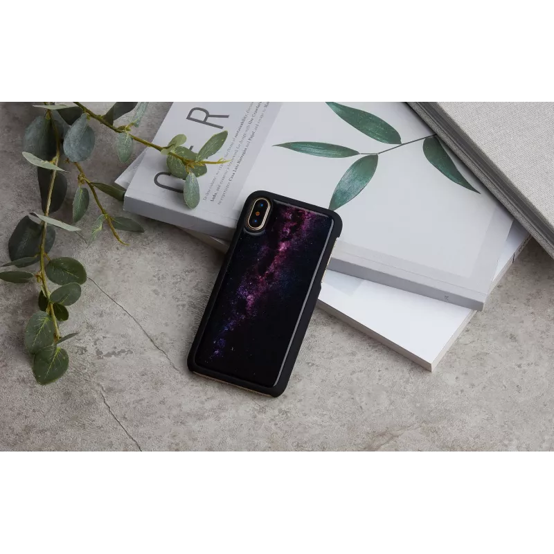 Smartphone case iKins for iPhone XS / iPhone XS Max — milky way black