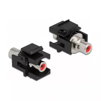Keystone Module DeLOCK 86741 Angled Black RCA