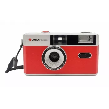 AgfaPhoto 603001 Film Camera Compact Film Camera 35 mm Red - Silver (603001)