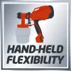 Einhell TC-SY 400 P 4260005 paint spray system, 400 W, 0.8 L container, Red/Black