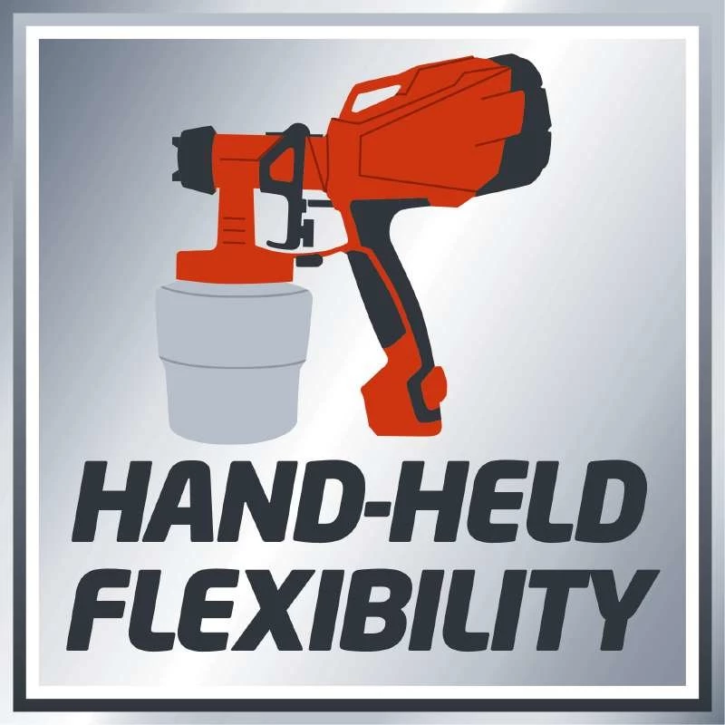 Einhell TC-SY 400 P 4260005 paint spray system, 400 W, 0.8 L container, Red/Black