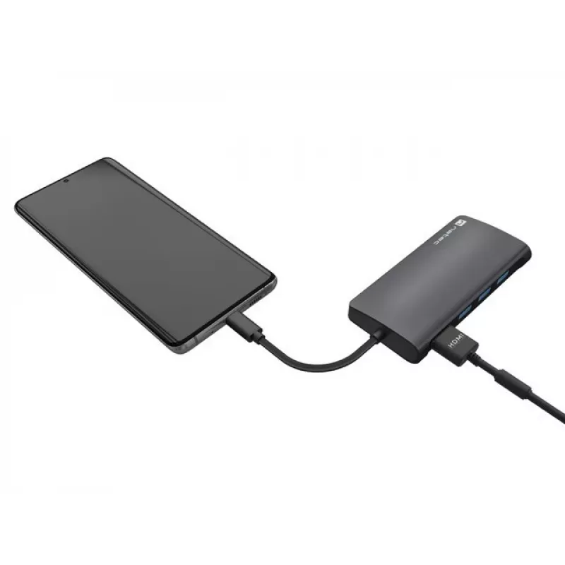 Docking Station NATEC NMP-2162 USB 3.2 Gen 1 Type-C Grey Wired