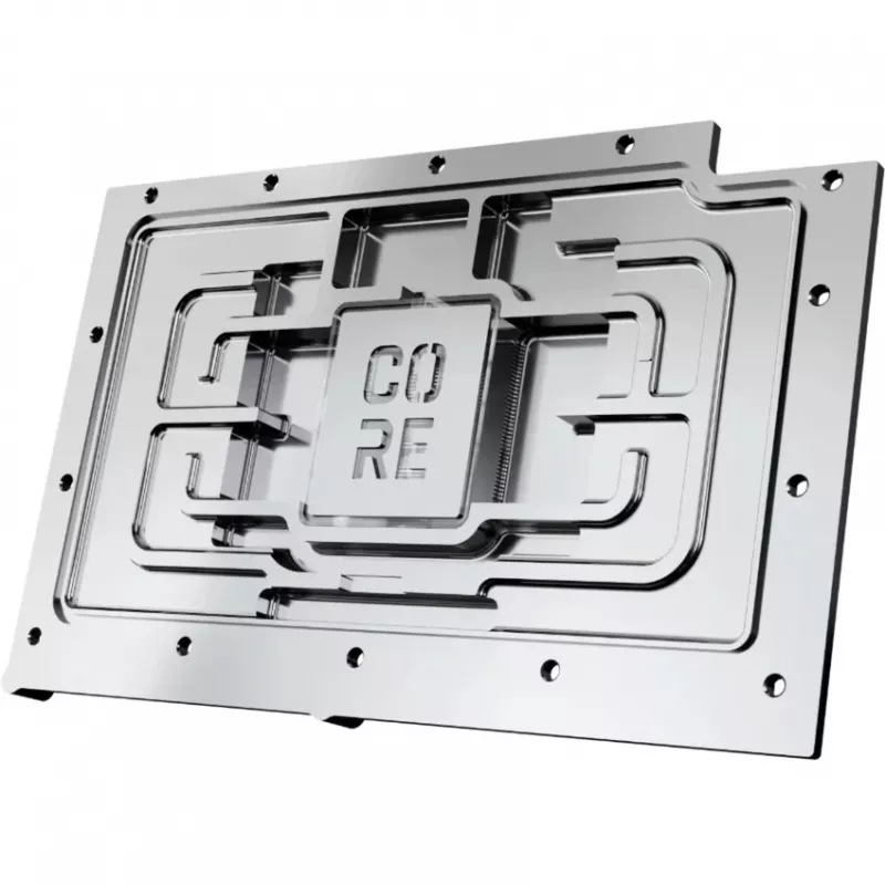 Backplate Alphacool 10259 Aluminium Chrome Copper Black 153.3mm