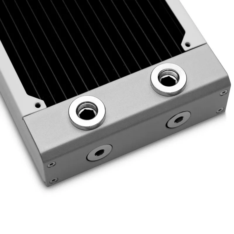 Radiator EK Water Blocks Brass Copper Stainless Steel White 130x300x44mm